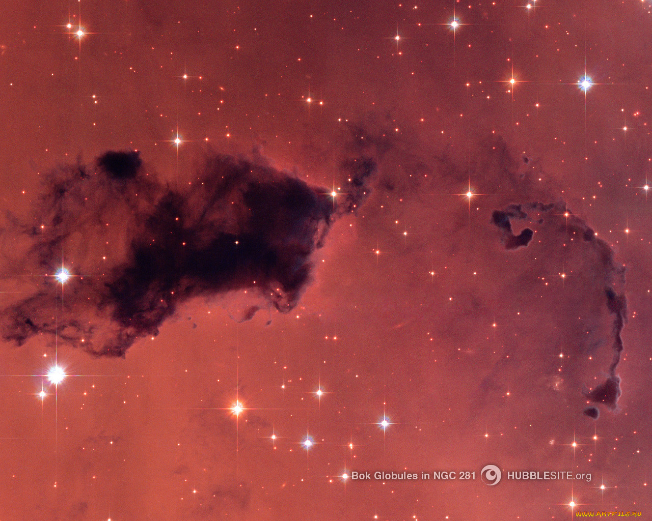 bok, globules, in, ngc, 281, , , 